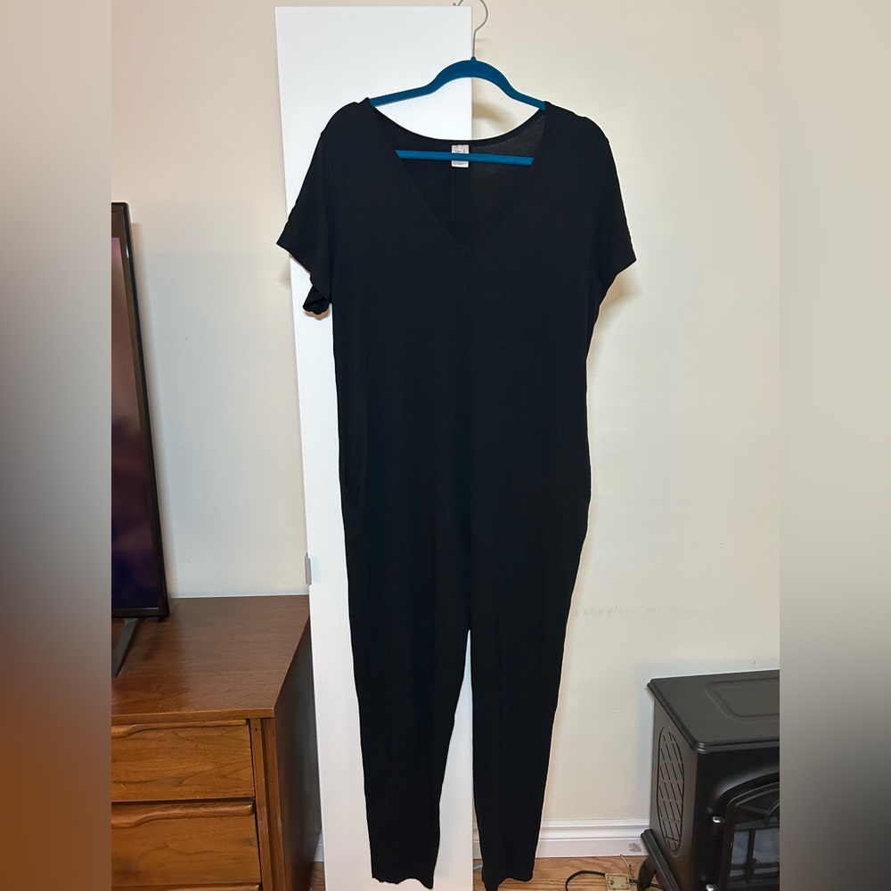 Smash + Tess Classic Black V-Neck Jumpsuit